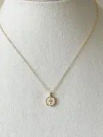 Katie Pearl Cross Necklace
