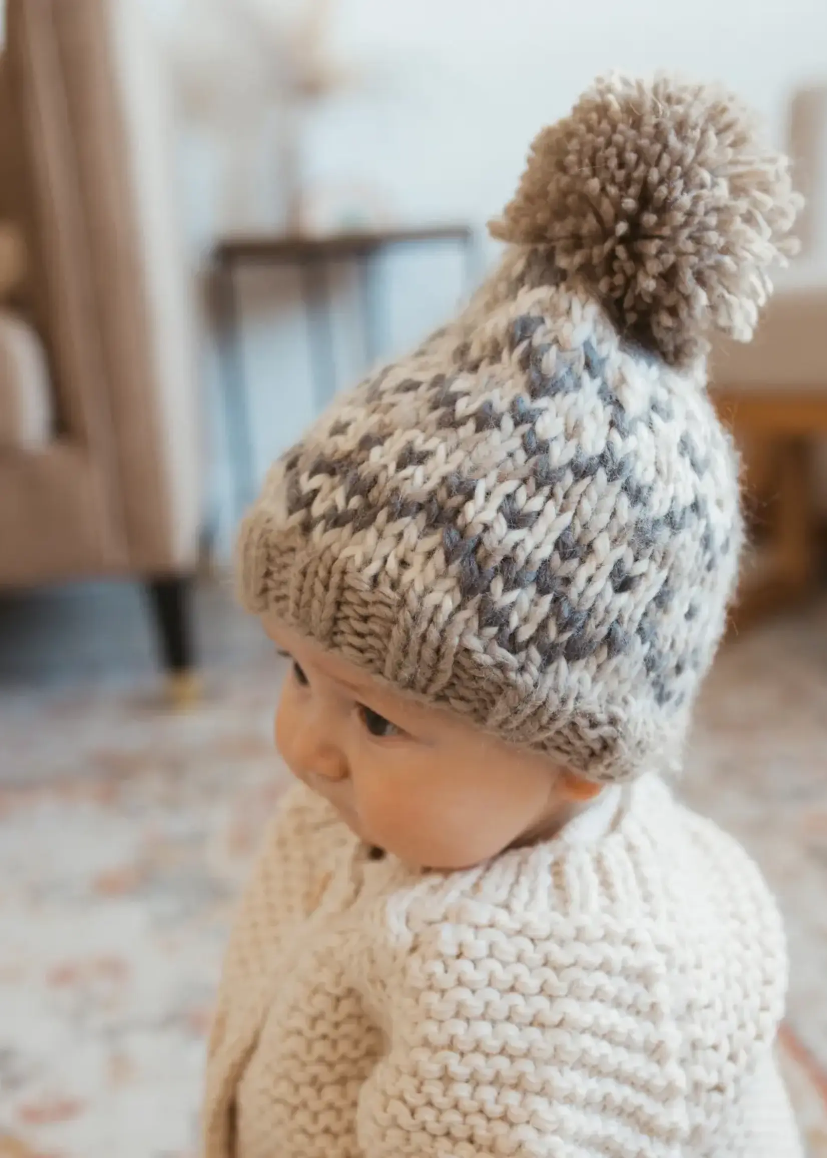 Fairisle Pebble Beanie 6-24m