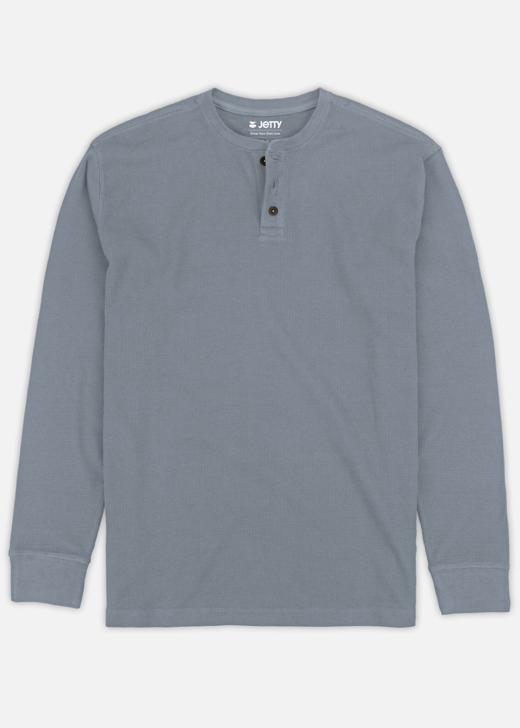 Seabed Waffle Henley Long Sleeve