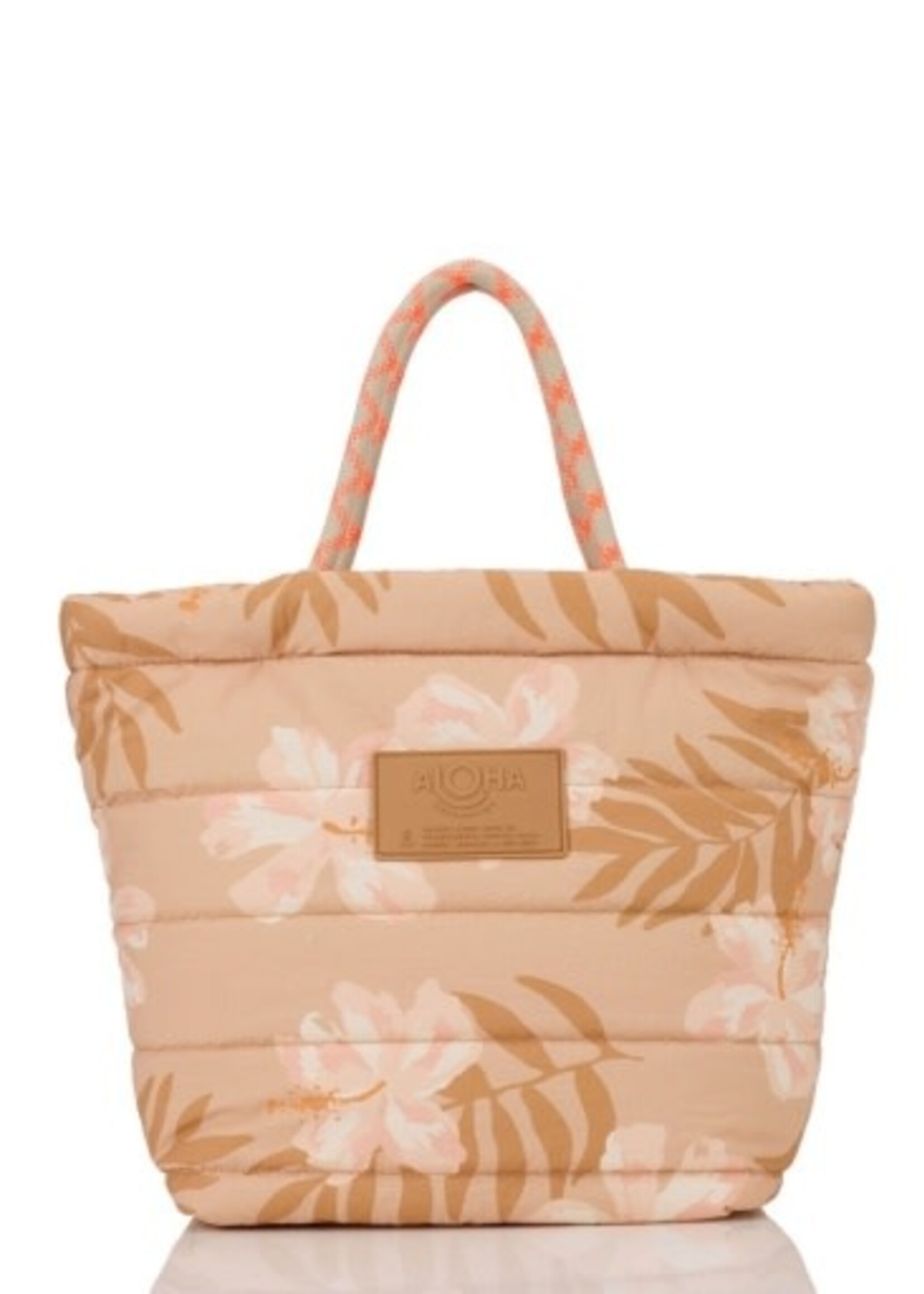 Aloha Collection Adrift Large Quilted Rope Tote