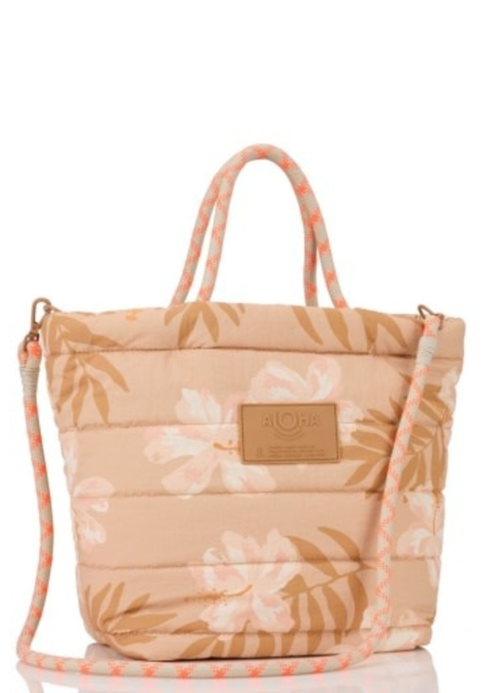 Aloha Collection Adrift Large Quilted Rope Tote