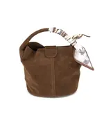BC Bags Suede Bucket Bag