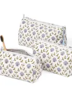 Seashell Blockprint Makeup Bag - Large