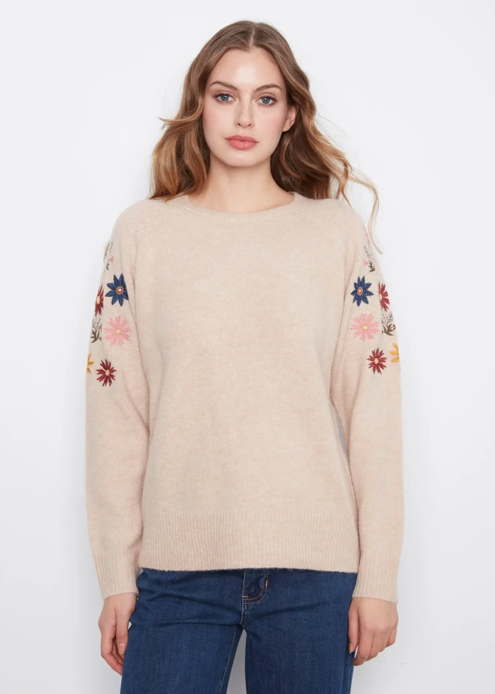 Charlie B Long Sleeve Raglan Sweater