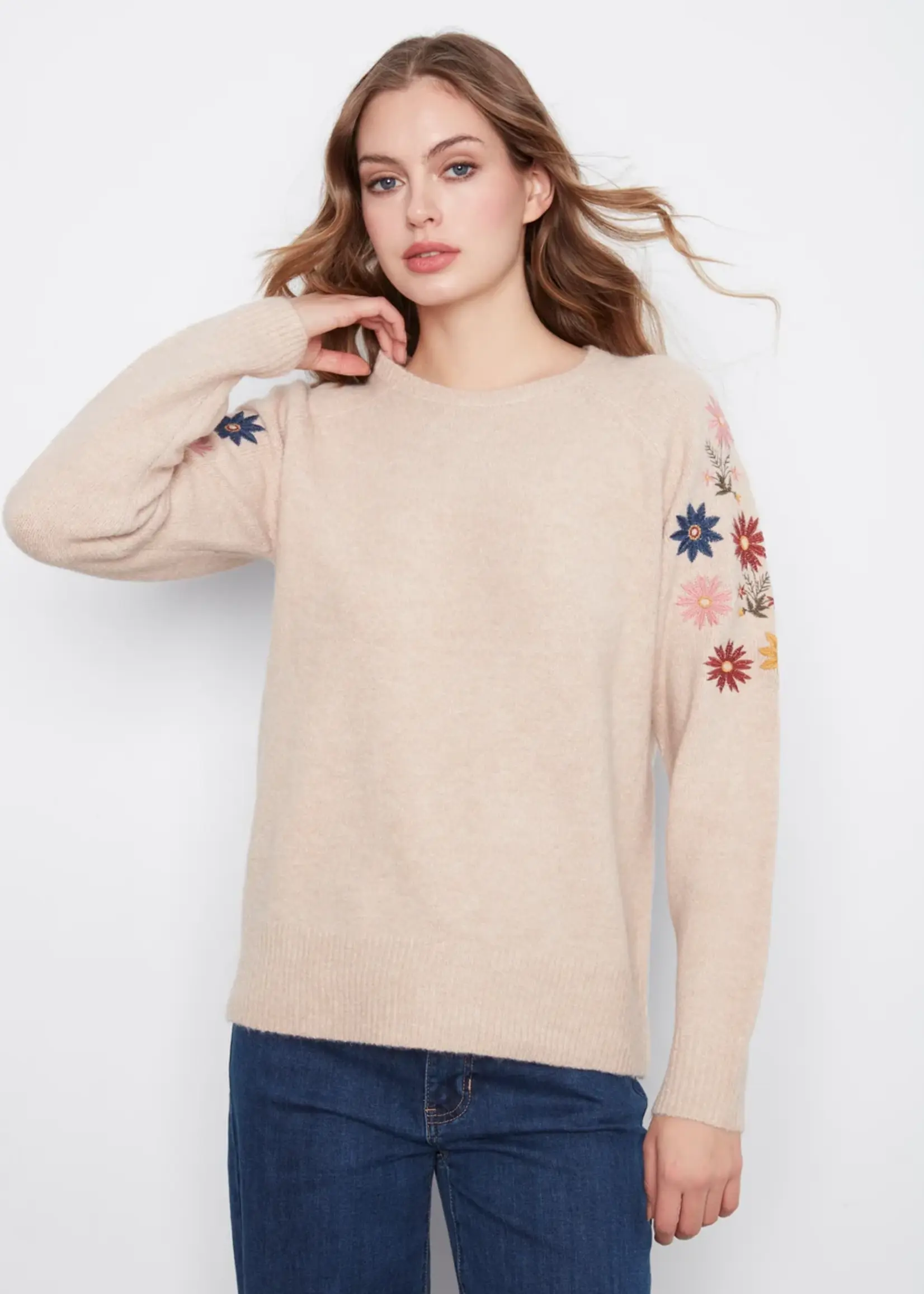 Charlie B Long Sleeve Raglan Sweater