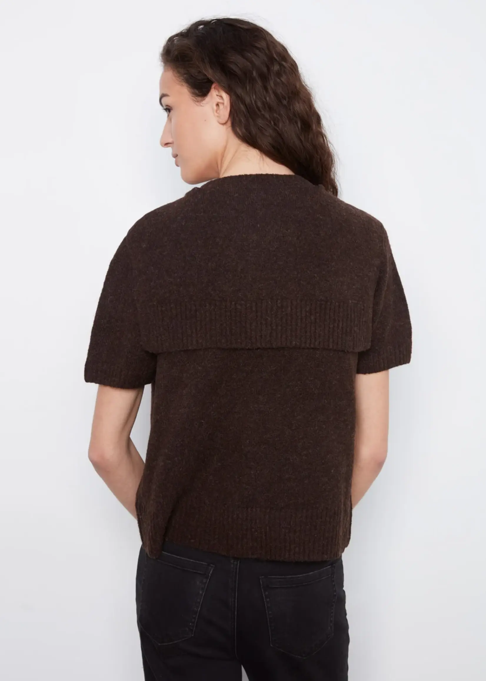 Charlie B Short Sleeve Crew Neck Sweater