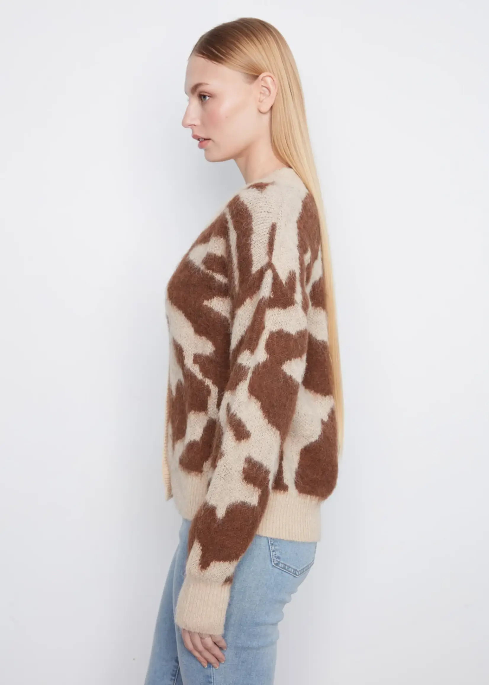 Charlie B Long Sleeve Drop Shoulder Cardigan