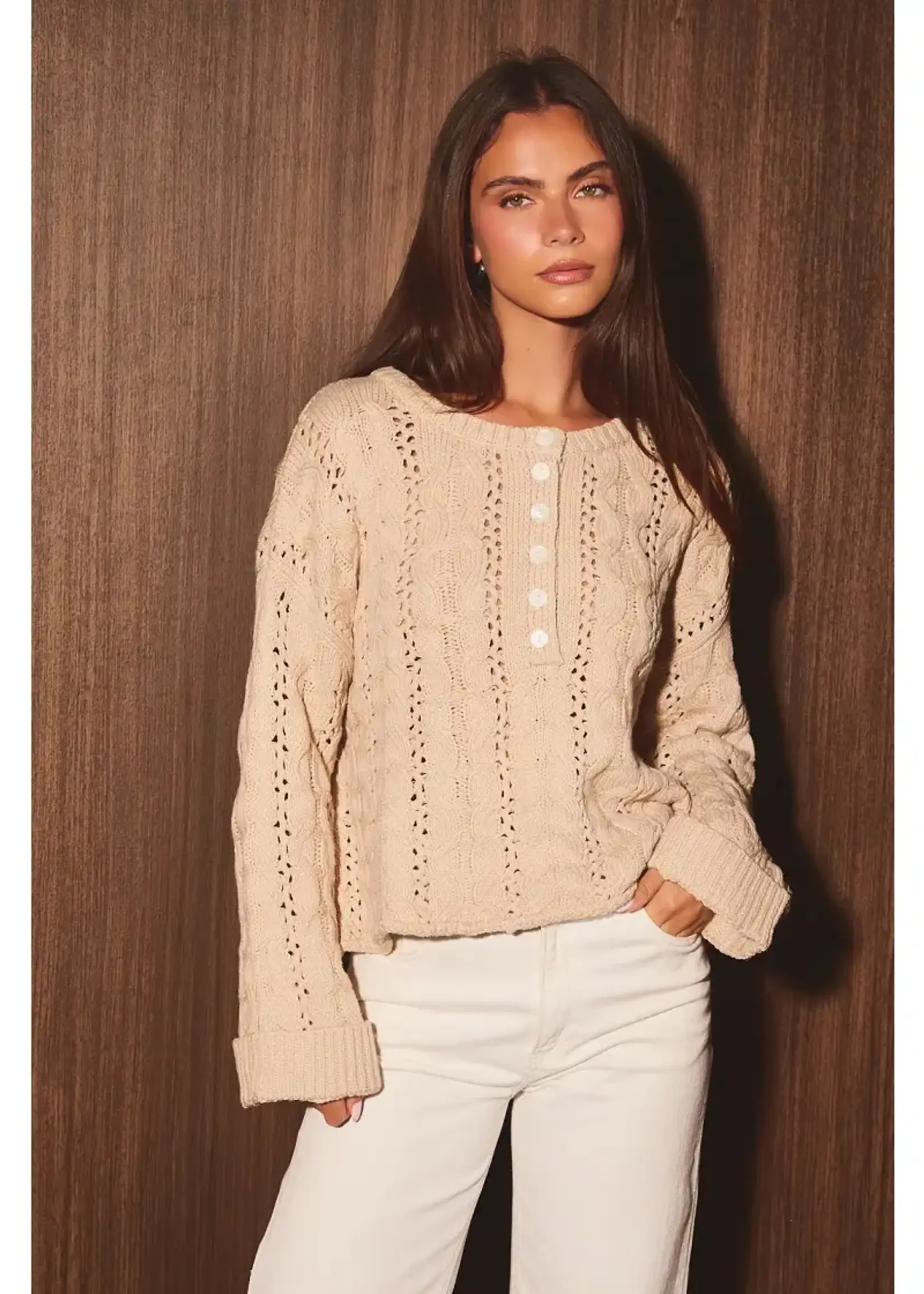 Cable Knit Oversized Sweater