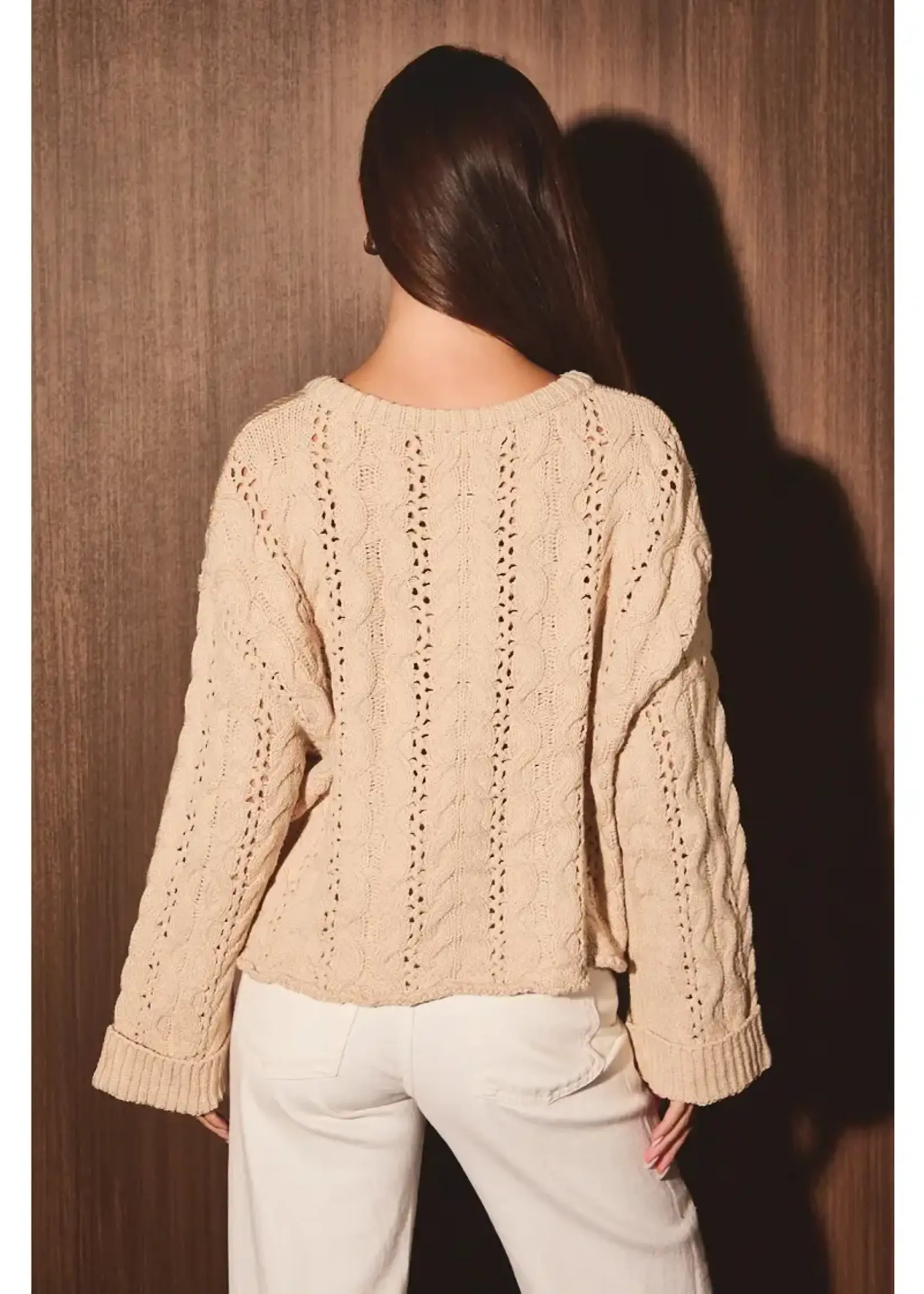 Cable Knit Oversized Sweater