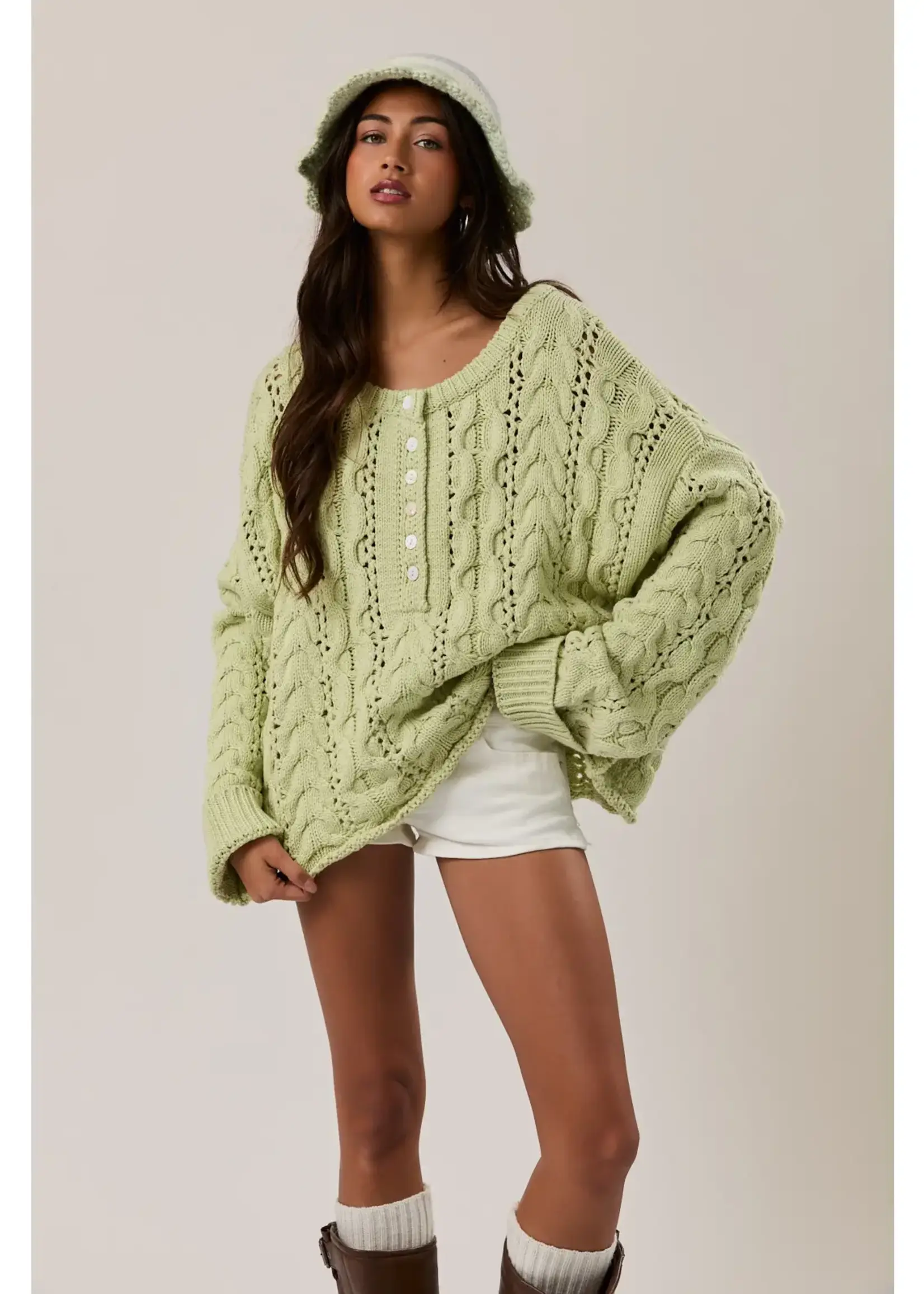 Cable Knit Oversized Sweater