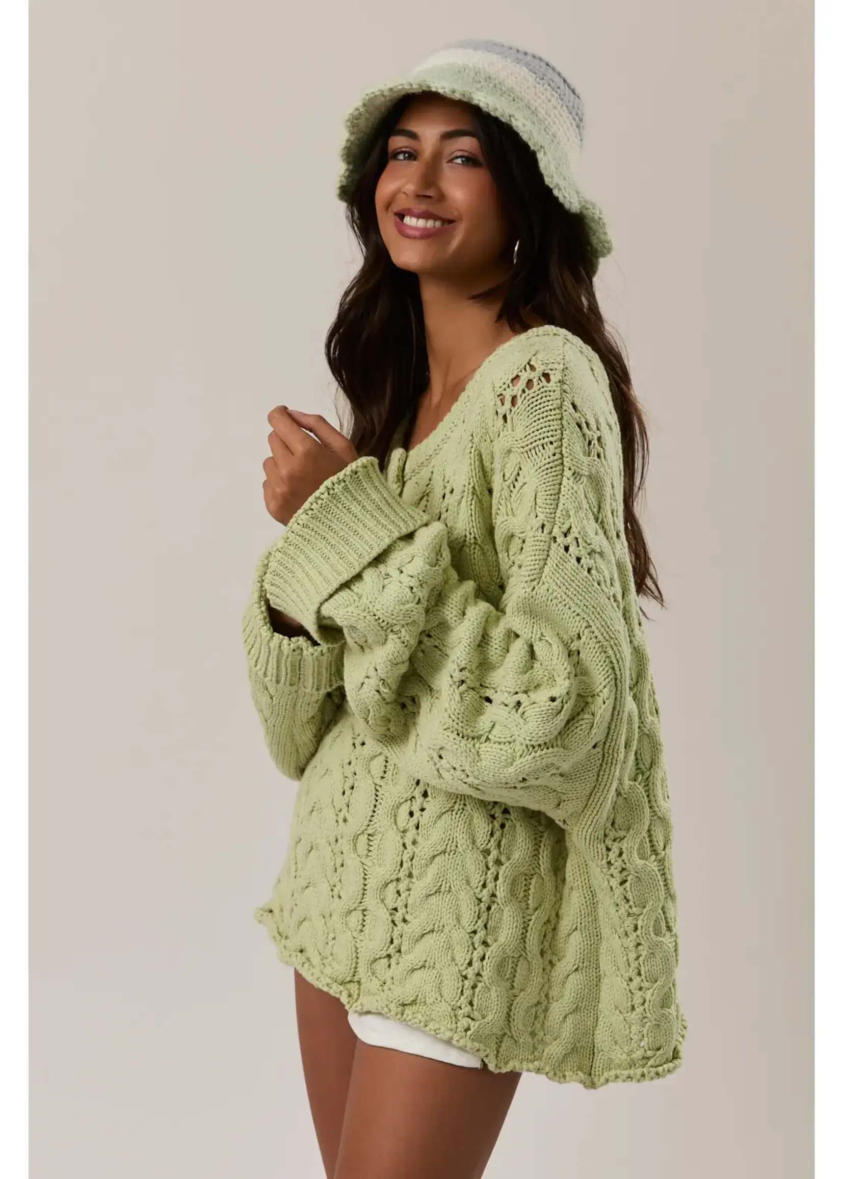 Cable Knit Oversized Sweater
