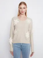 Charlie B Long Sleeve Drop Shoulder V Neck