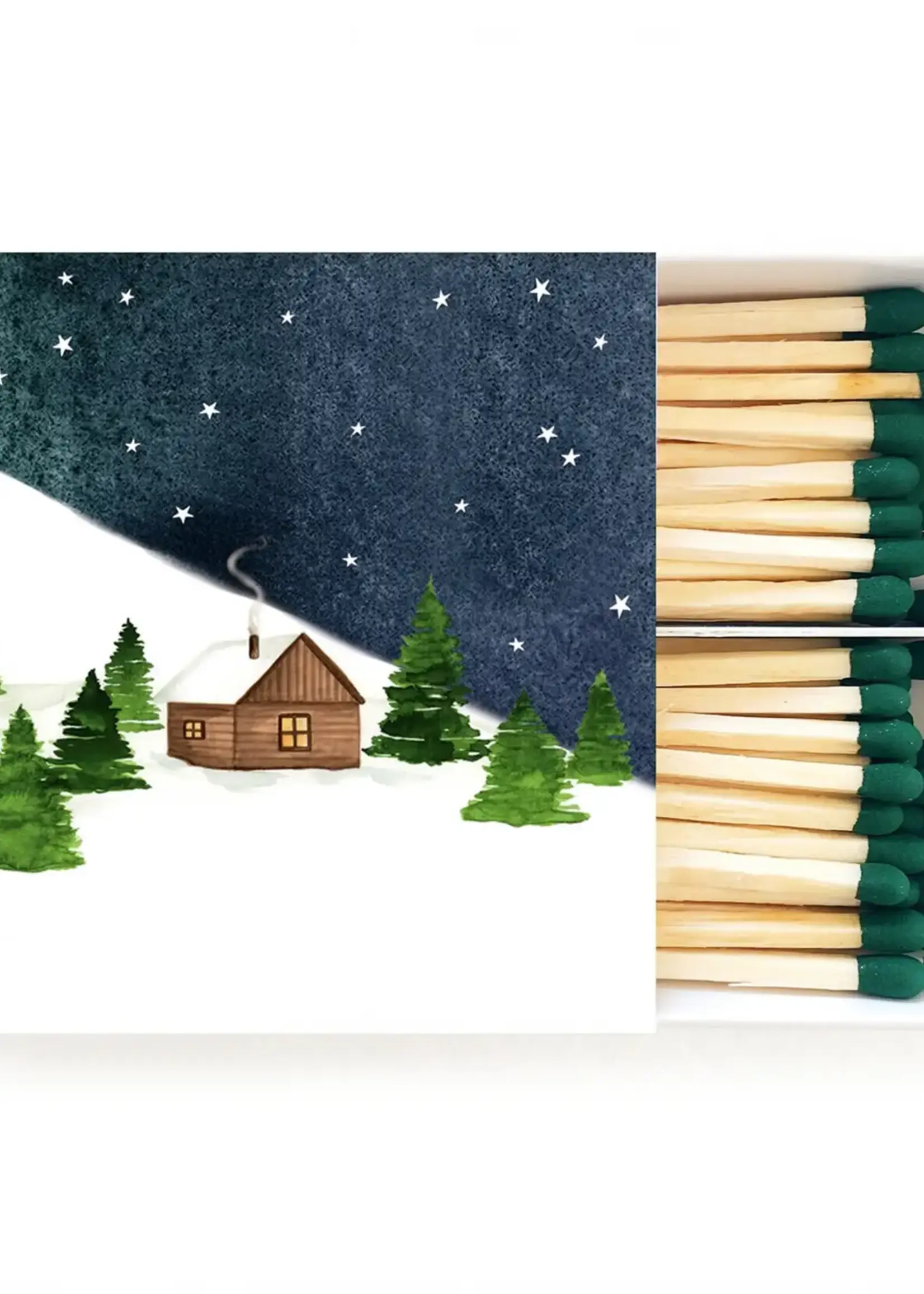 Snowy Cabin Holiday Matches