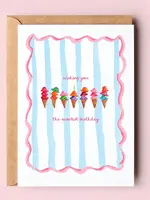Sweetest Birthday Ice Cream Greeting Card
