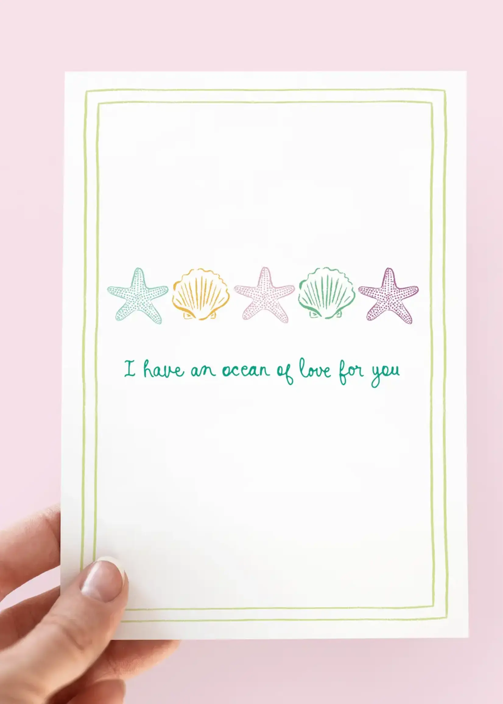 Ocean of Love For You Beach Coastal Greeting Card