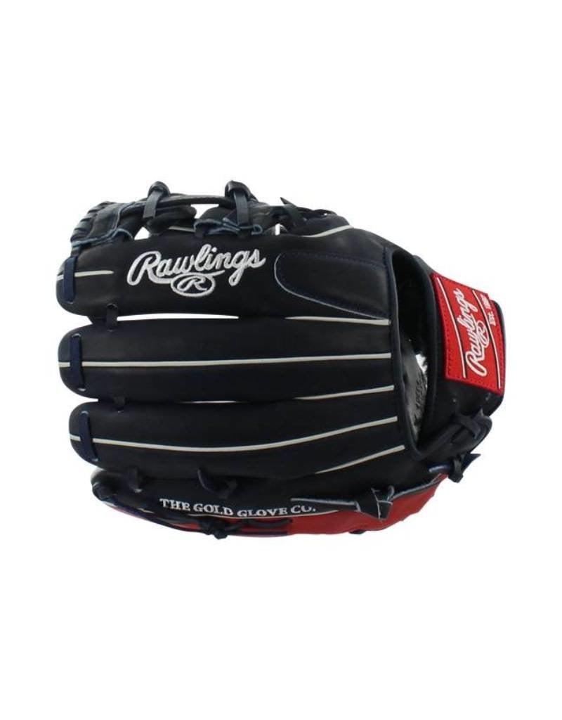 Rawlings Rawlings Heart of Hide Pro 11.25" Infield Glove Navy/Red-Right Hand Throw