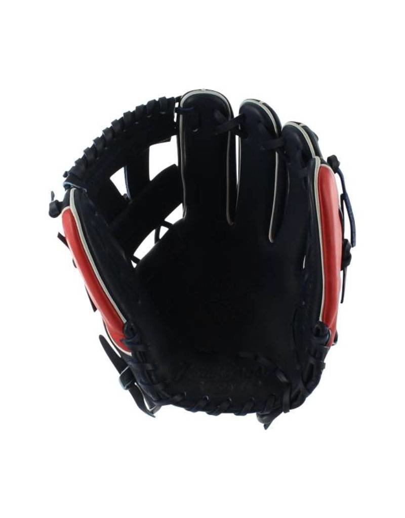 Rawlings Rawlings Heart of Hide Pro 11.25" Infield Glove Navy/Red-Right Hand Throw