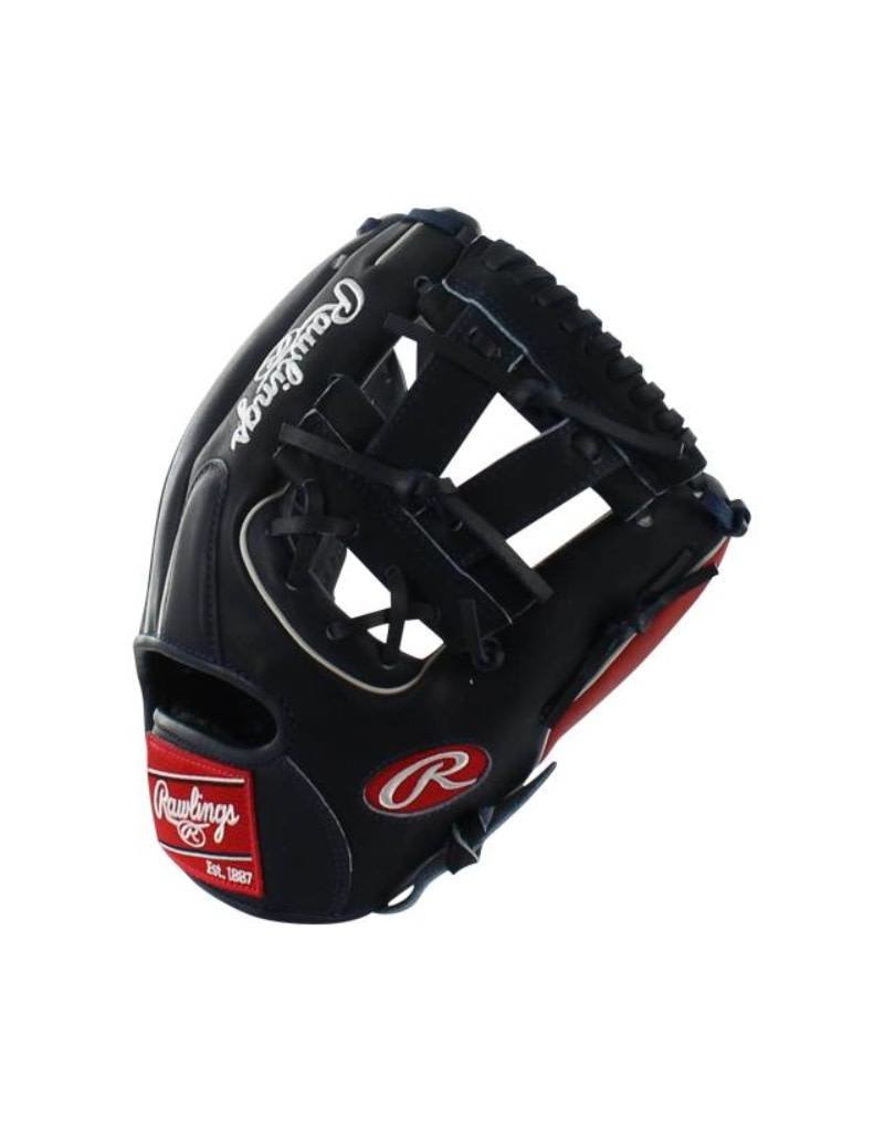 Rawlings Rawlings Heart of Hide Pro 11.25" Infield Glove Navy/Red-Right Hand Throw