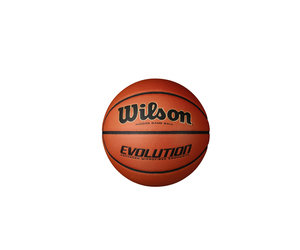 Ballon De Basket Wilson Evolution 295 - Taille 7 - Intérieur - Jaune - Certifié NFHS - Cuir Mélangé - 7