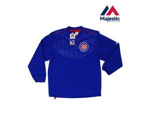 Majestic Chicago Cubs Authentic Collection Cool Base® Long Sleeve Training  Jacket - - Temple's Sporting Goods