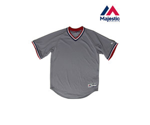 Majestic Cool Base V-Neck baseball jersey - Temple's Sporting Goods