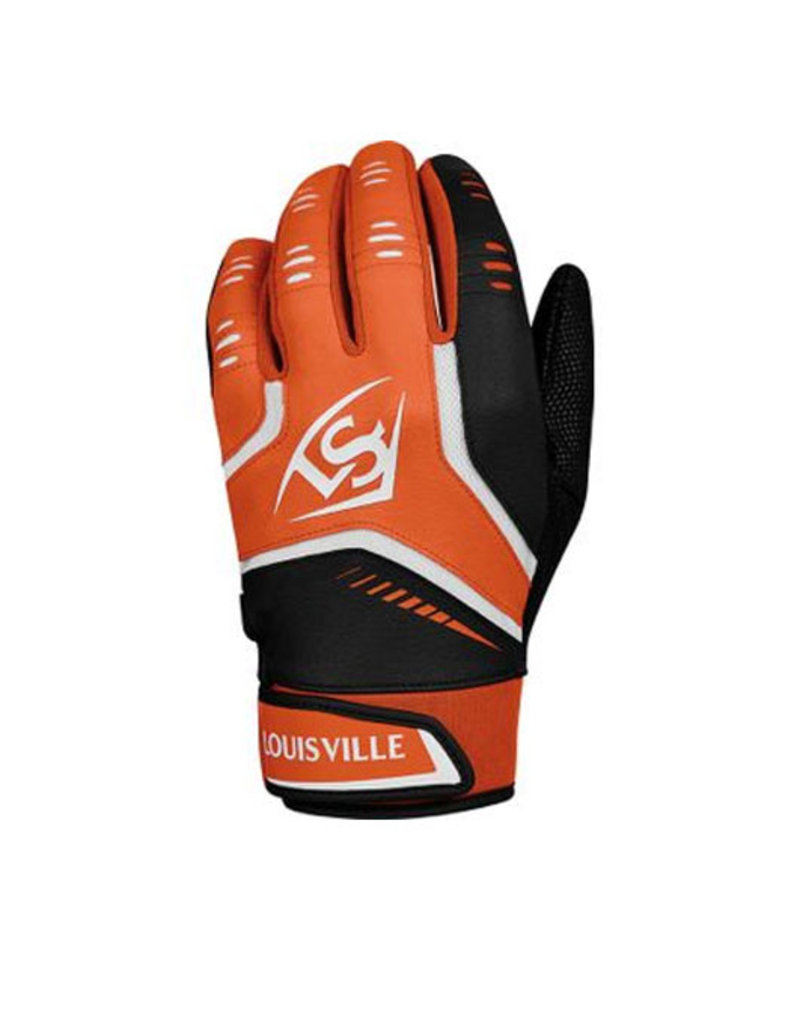 orange batting gloves