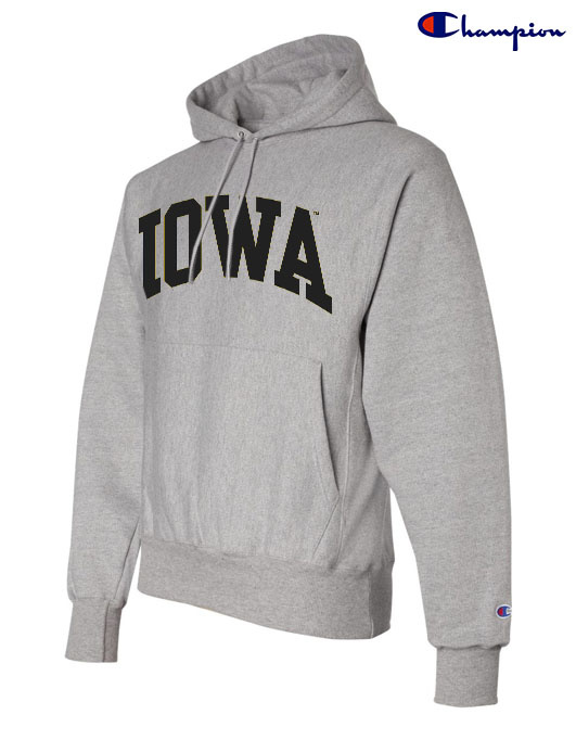 Rah Rah Iowa Champion Reverse Weave Hooded Sweatshirt Rah Rah Iowa Champion Reverse Weave Hooded Sweatshirt