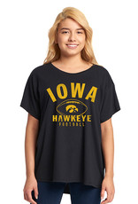 Rah-Rah Clothing Iowa Hawkeyes Football Ladies Flowy Tee