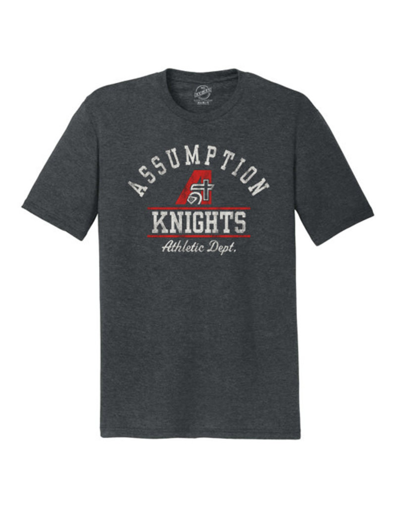 Rah-Rah Clothing Rah-Rah Assumption Knights Athletic Dept. Triblend Short Sleeve Tee-Black Frost