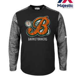 Majestic Barnstormers Majestic Authentic Therma Base Tech Crew-Black