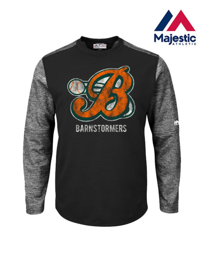 Majestic Barnstormers Majestic Authentic Therma Base Tech Crew-Black