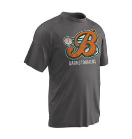 Barnstormers Short Sleeve Performance Tee-Charcoal