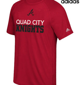 Adidas QC Area Knights adidas Climalite Ultimate Short Sleeve Tee-Power Red