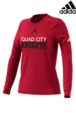 Adidas QC Area Knights adidas Women's Go-To Soft Blend Long Sleeve Tee-Power Red