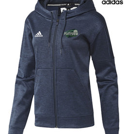 Adidas Platform Elite Liquid Embroidered adidas Women's Team Issue Full Zip Hood-Navy