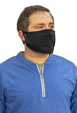 Face Mask- 50/50 Cotton/Poly Face Covering Black