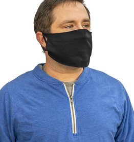 Face Mask- 50/50 Cotton/Poly Face Covering Black