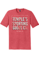 Vintage Temple's Sporting Goods - Bettendorf IA - Triblend Short Sleeve Tee-Red
