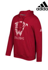 Adidas Davenport West Falcons adidas Fleece Hooded Sweatshirt-Power Red