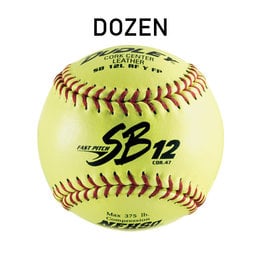 Dudley Dudley SB12L NFHS 12" Fastpitch leather Softballs (Dozen) 375lbs .47cor