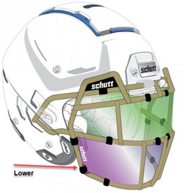 Schutt Schutt Football Helmet Splash Shield- LOWER UNIT