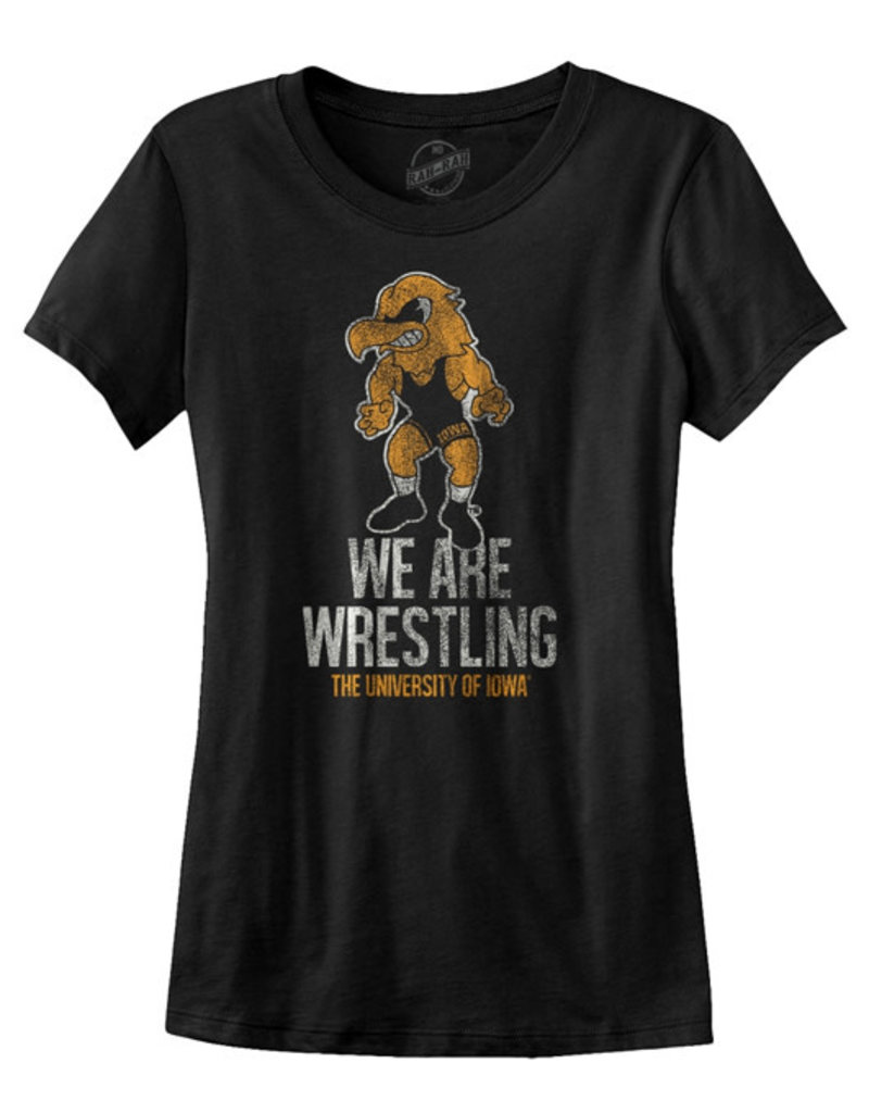 Iowa We Are Wrestling Ladies Short Sleeve Tee