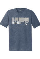 PV X-Plosion Triblend Short Sleeve Tee-Navy Frost