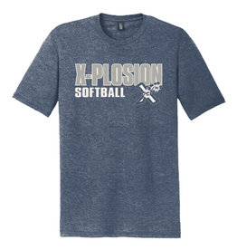 PV X-Plosion Triblend Short Sleeve Tee-Navy Frost