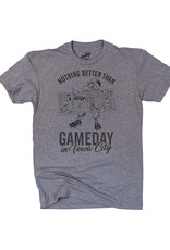 Rah-Rah Clothing Gameday In Iowa City Triblend Short Sleeve Tee-Grey