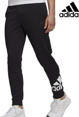 Adidas adidas Men's Essentials Tapered Cuff Logo Pants-Black