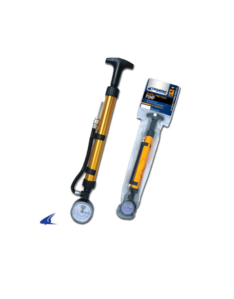 Champro 10" Dual Action Pump with Pressure Gauge