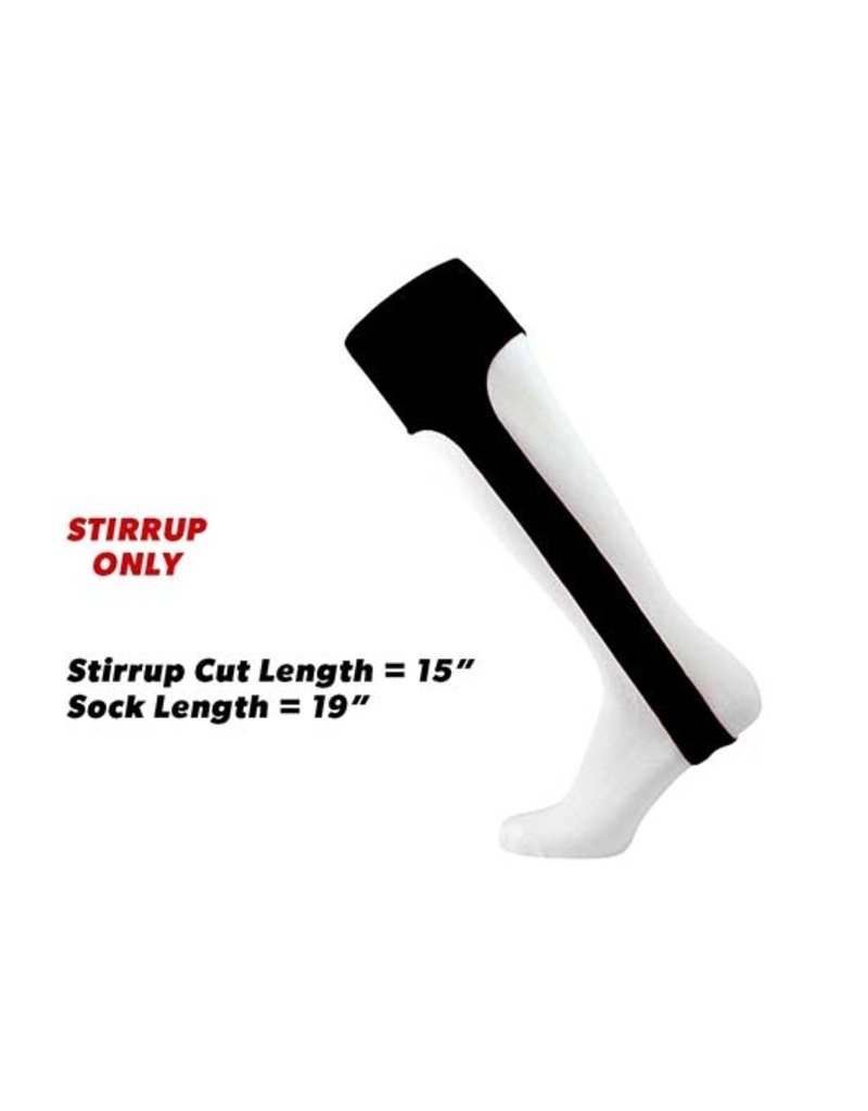 Adult 15" Custom Cut Stirrup-Black