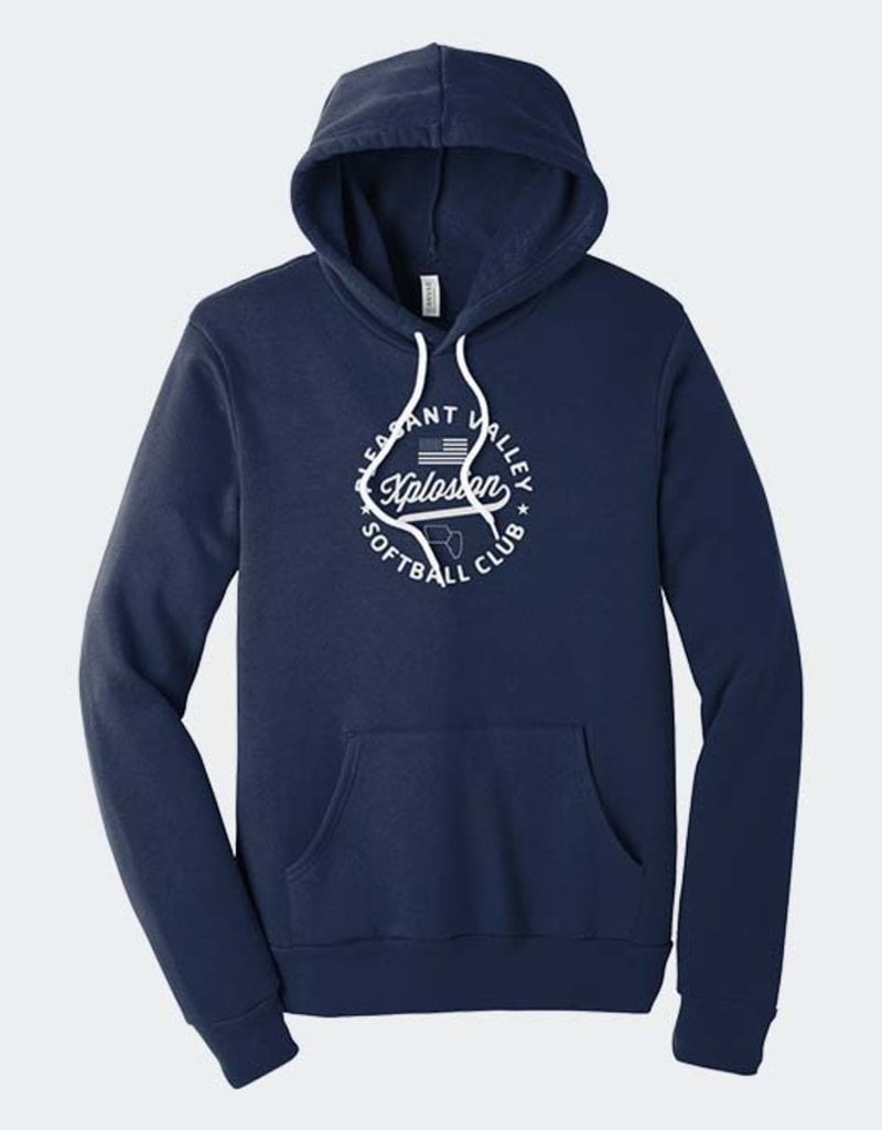 PV X-Plosion Limited Edition Bella+Canvas Sponge Fleece Hoodie-Navy