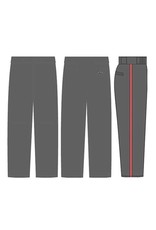 Lancer Baseball Club Alleson Crush Premier Baseball Pant-Charcoal with Custom 1" Braid - SC|WH|SC